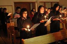 クリスマスイヴ燭火礼拝